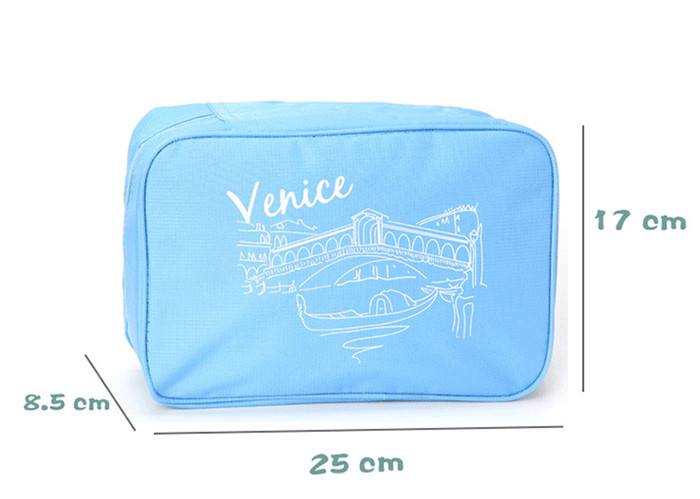 Canvas Hanging Toiletry Bag Transfer Print For Portable Packaging ODM