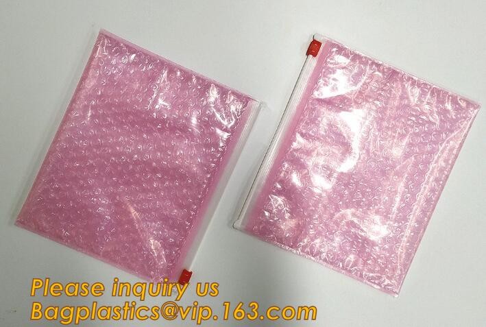 air mail metallic holographi rose gold bubble padded mailer / Zip lockkk bubble bag/ slider bubble bag,Holographic Factory