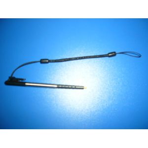 Custom Red/Blue Mini Short Pen Spiral Tethers w/Different Nylon Strap on Both