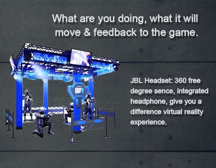 VR Large Space Walking VR Immersive Game Multiplayer 9D VR Shooting Simulator