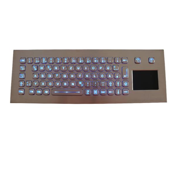 Ip67 Wired Illuminated Steel Keyboard Vandal Proof Waterproof Touchpad