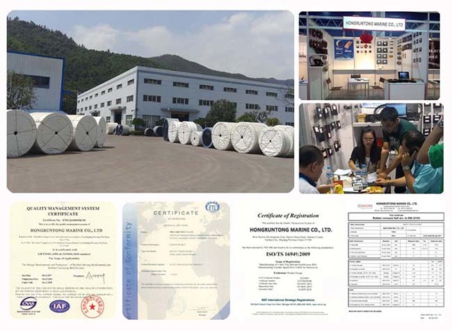 OEM Dry Docking Ship Launching Air Bags , Cylindrical Marine Rubber Airbags