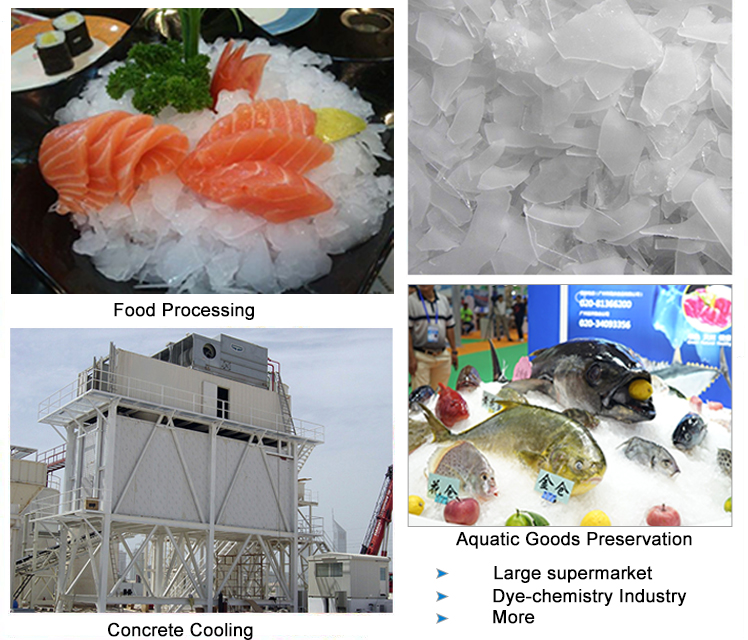 30 Tons Per Day Ice Flake Machine Air Or Water Cooling