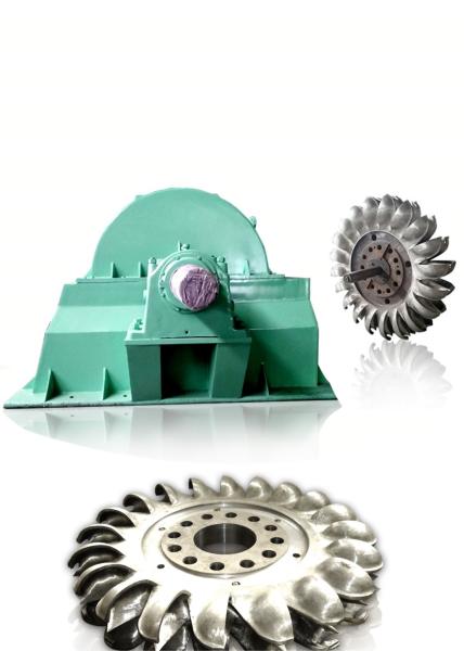 Head Pelton Turbine For Hydro Power Plant Capacity 5-50t Rated Frequency 50/60Hz