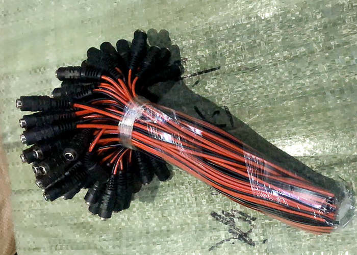 DC Male Plug 2C CCTV Cable Accessories For Network Cabling Installation