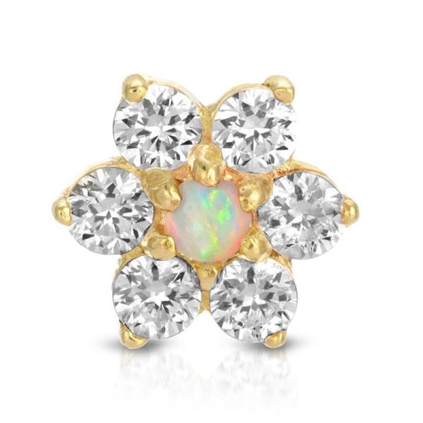 Flower Shape Ear Piercing Jewellery 316 Stainless steel Ear Cartilage Earrings