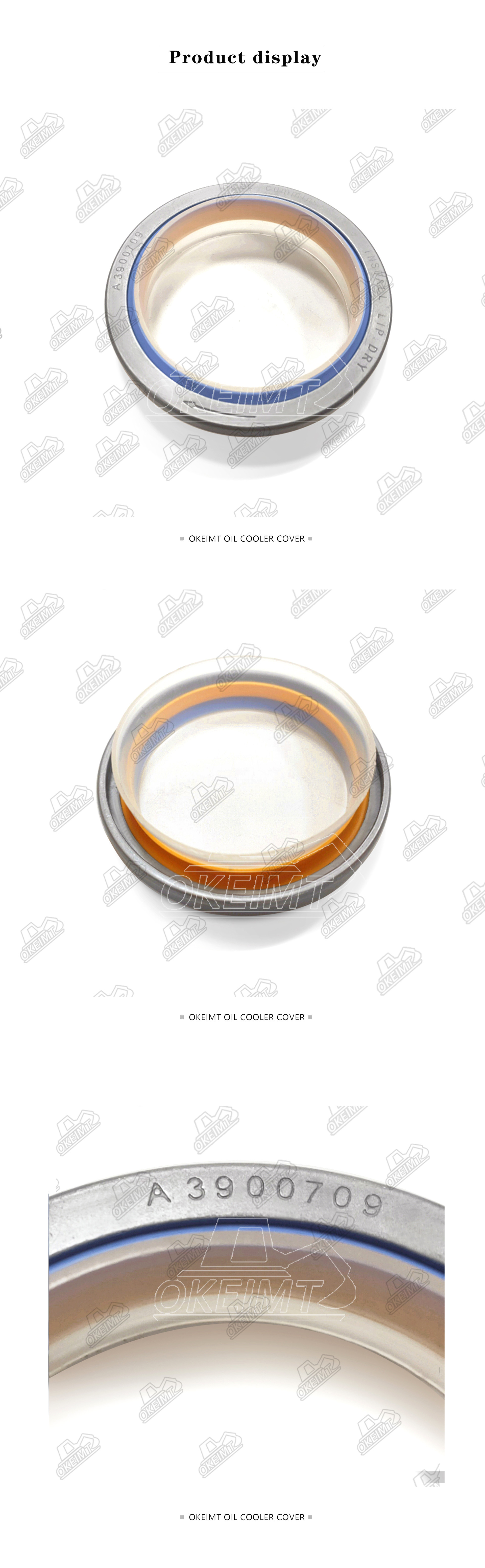 6BT 6D102 Engine Oil Seal Crankshaft Front Oil Seal For Excavator Parts A3900709