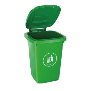 Outdoor Large Capacity Wheeled Rubber Wheeled Plastic Trash Can