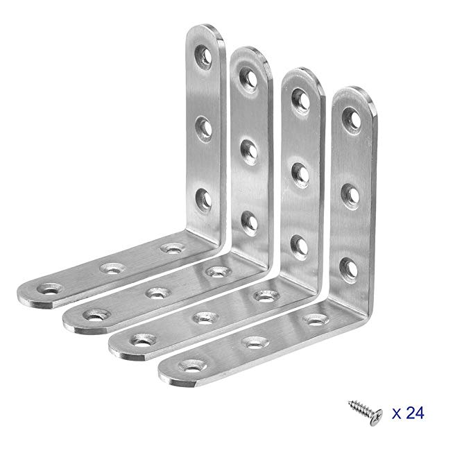 Standard Metal Small Size Corner Bracket for Wood Funiture Frame Fastener Connectors