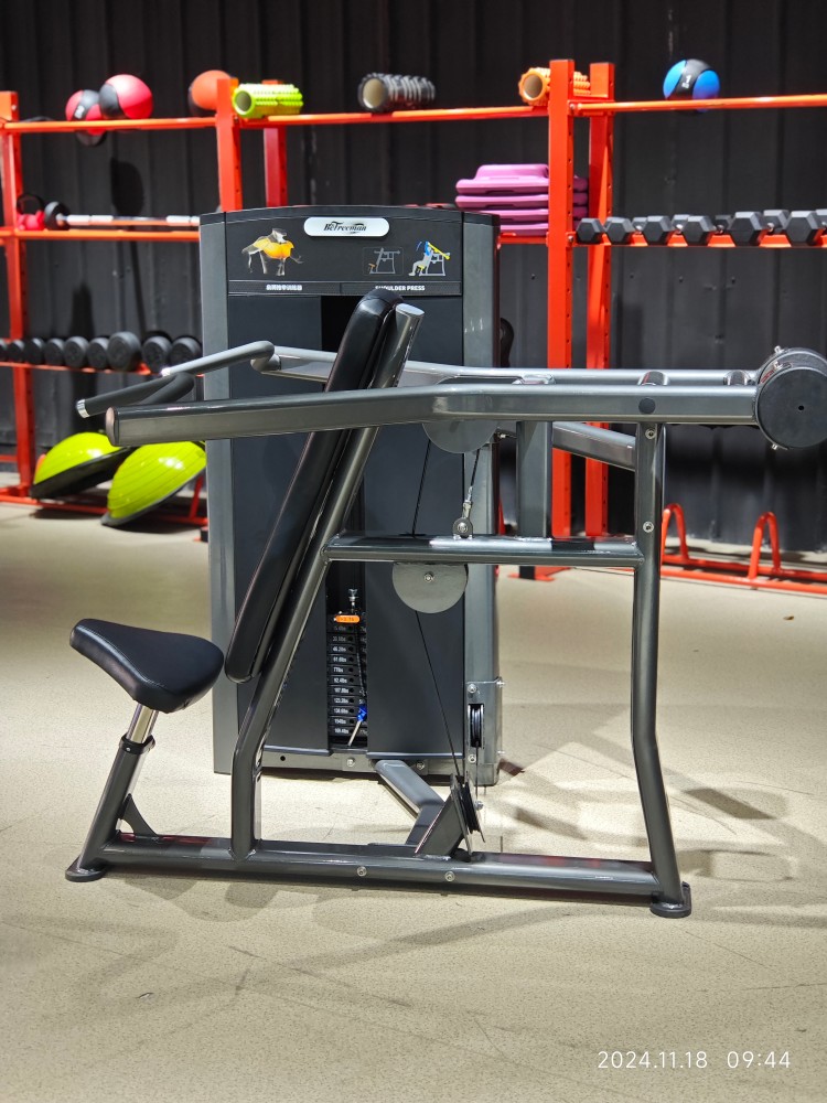 Shoulder Press Ax Series Indoor Commercial Pin Loaded Gym Equipment with Neutral and Overhand Handle Positions for Distribution