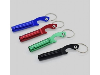 Promo Aluminum Whistle Keychain Bottle Op,Custom cheap promotion gift anodized aluminum fish bone beer bottle opener key