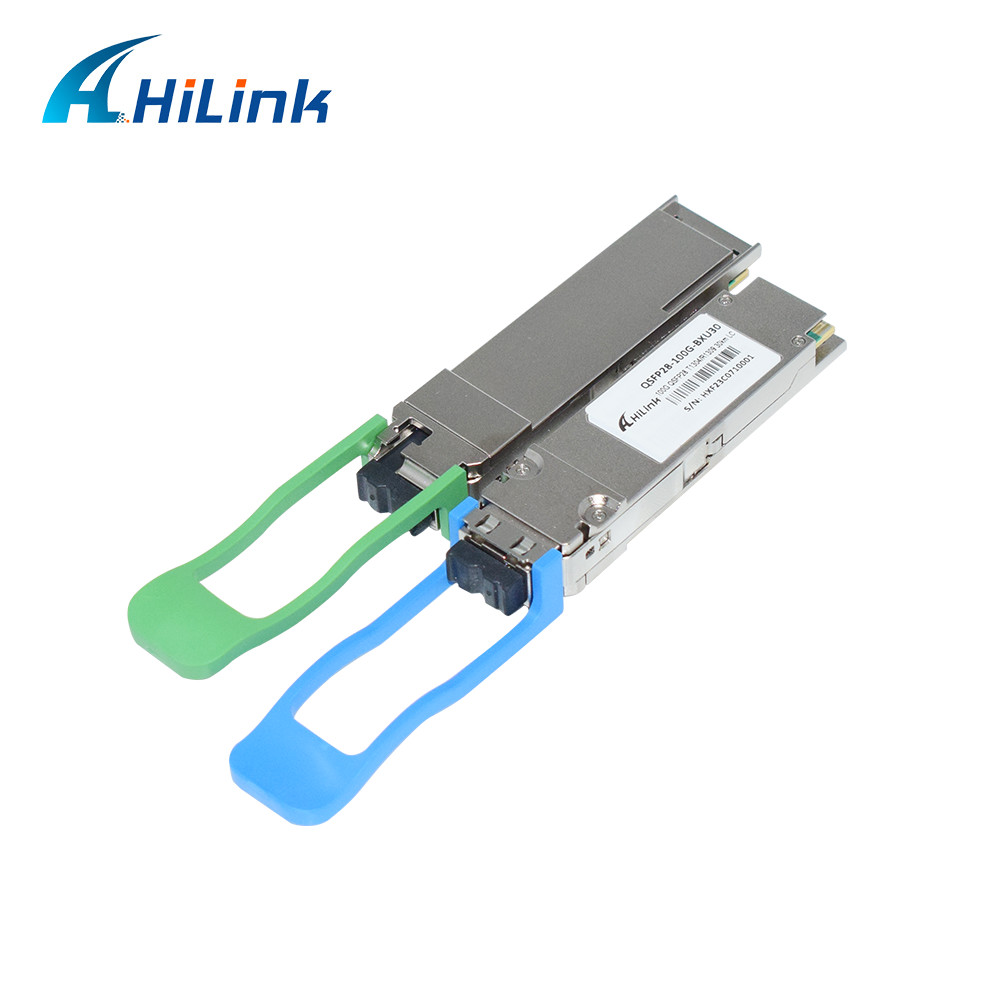 100G QSFP28 Transceiver Module BIDI 40KM 1304/1309nm EML+APD QSFP28-BX-D40 Transceiver