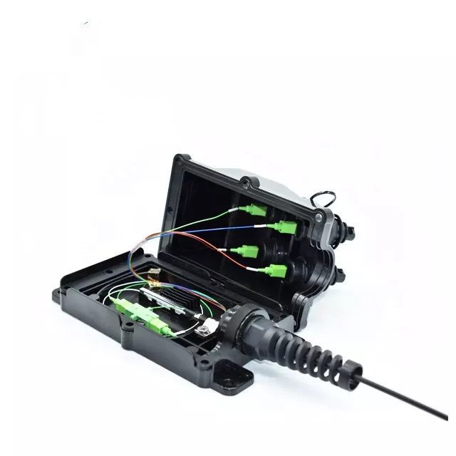 4 Ports Corning Optitap Mst Box Dielectric Flat Drop 100ft Tail