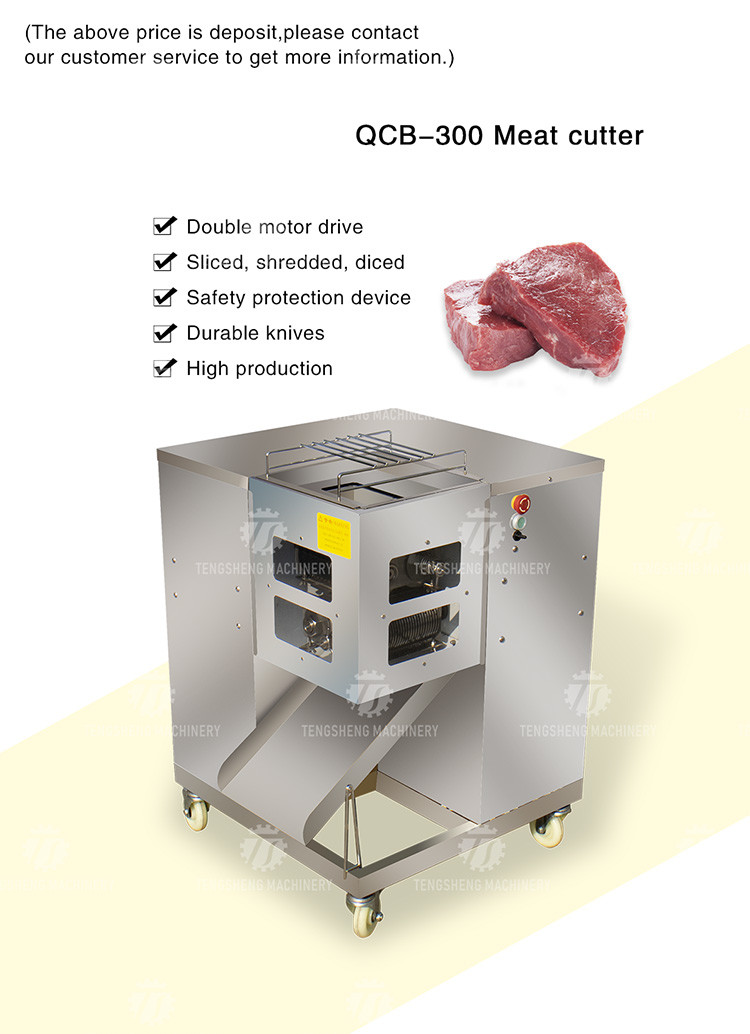 Stainless Steel Dicer Meat Cube Machine Meat Cutting Machine Food Processor