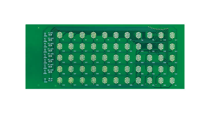  2LAYER THIN KEYPAD PCB RIGID PCB BOARD CUSTOMIZATION Manufactures