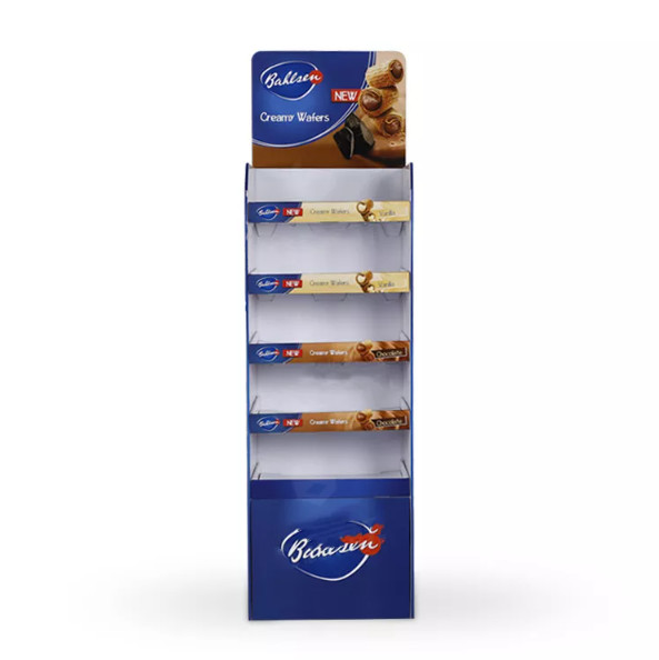 Candy Point of Sale Cardboard Display , Chocolate Cardboard POS Display