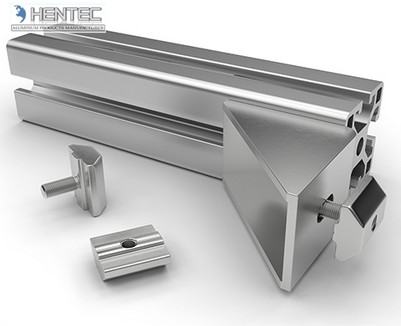 Anodized Structural Aluminum T-slot Industrial Aluminium Profile