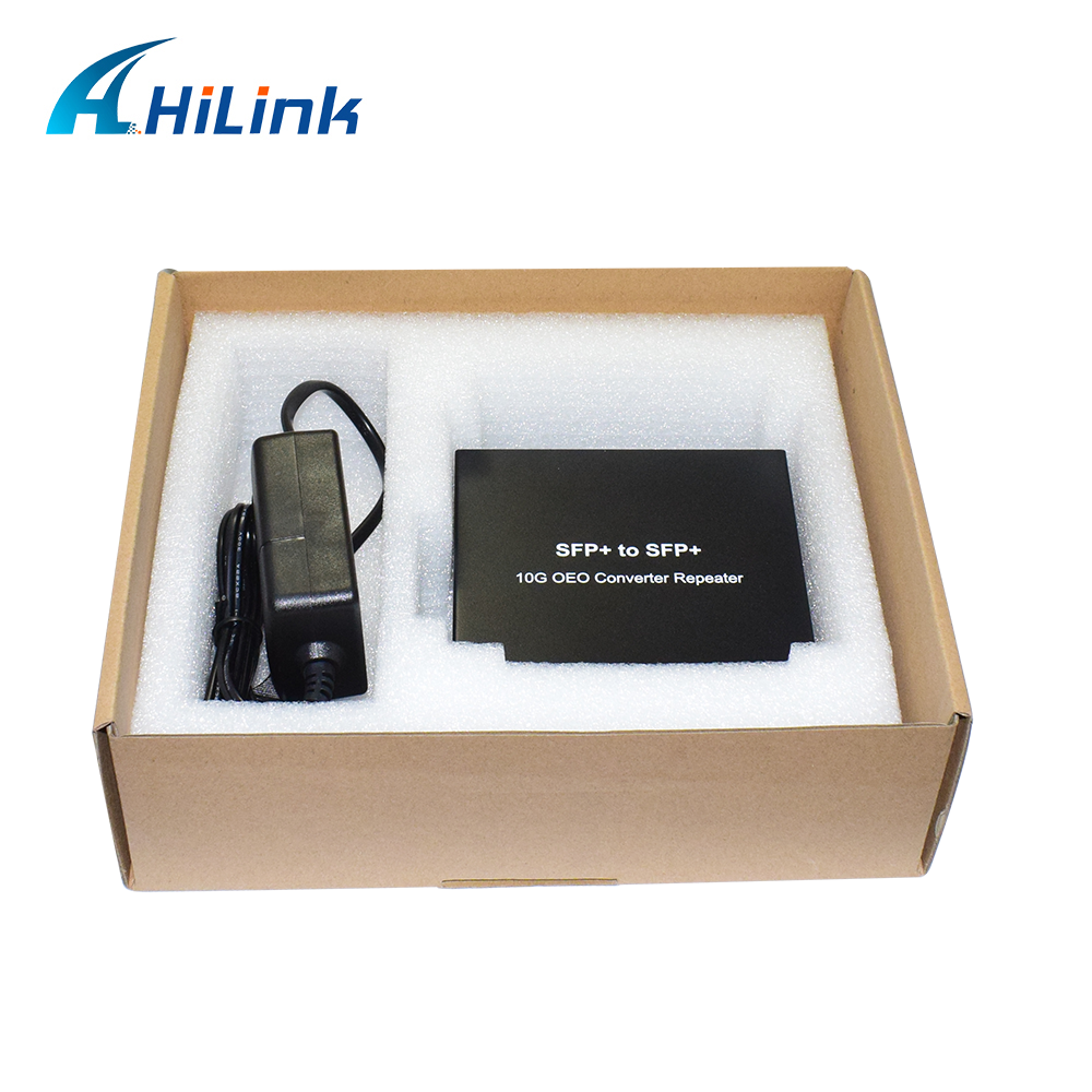 10G Transpondoer 10G OEO Media Converter SFP+ to SFP+ Fiber Optical Equipment DC12V1A