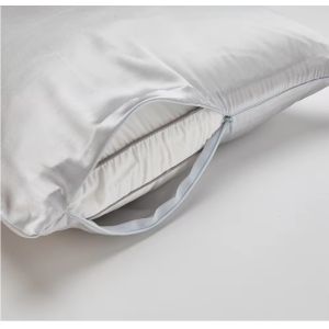  Hypoallergenic Satin Pillow Case Set with Hidden Zipper Closure Manufactures