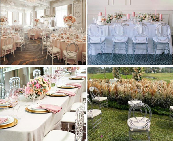 Acrylic Tiffany Chiavari Chairs Wedding Ceremony Reception Phoenix Chairs Banquet