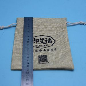Coffee Beads Jute / Linen 10cm Width Reusable Drawstring Bags
