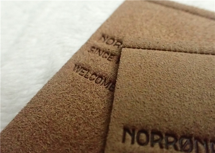 Personalized Logo Garment Leather Patch Custom Embossed Jeans Leather Patch Label