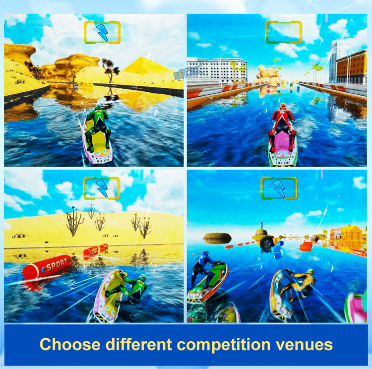 Surfing Airship Redemption Machine with LED Lights - Dynamic Motion Simulation Kiddie Ride