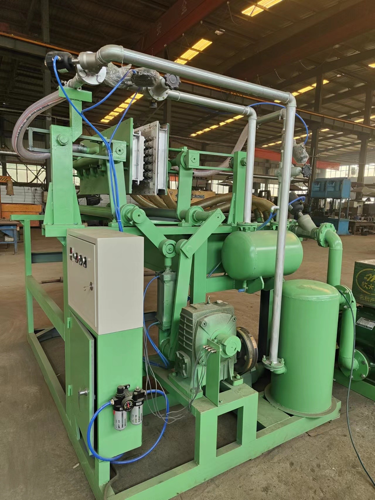 Low Power PLC Control Paper Pulp Tray Making Machine With Online Technical Support