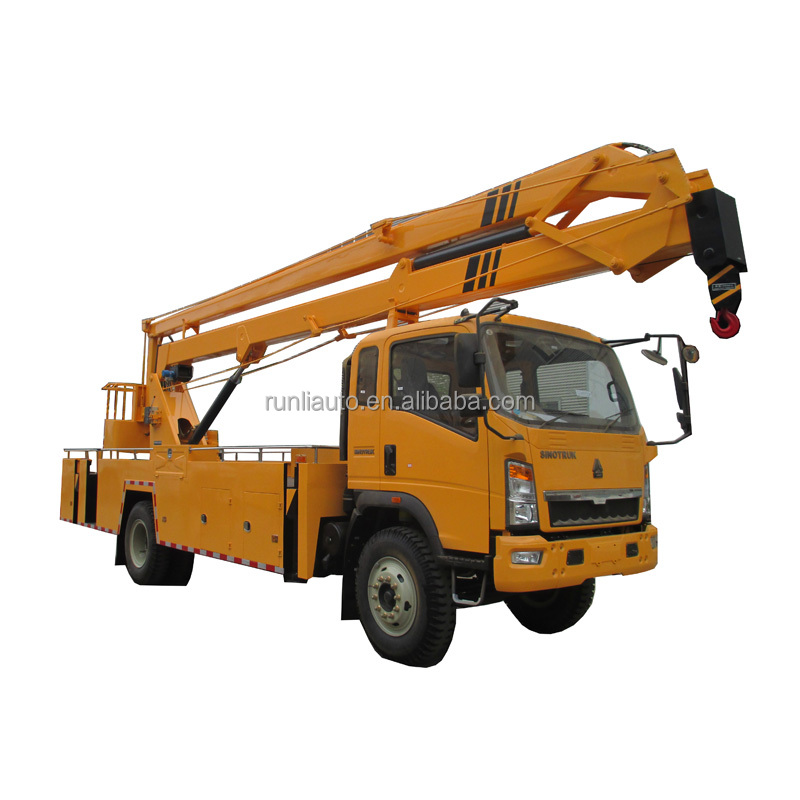 Sinotruk Howo High Altitude Operation Truck 4x2 Hydraulic Lift Platform Truck