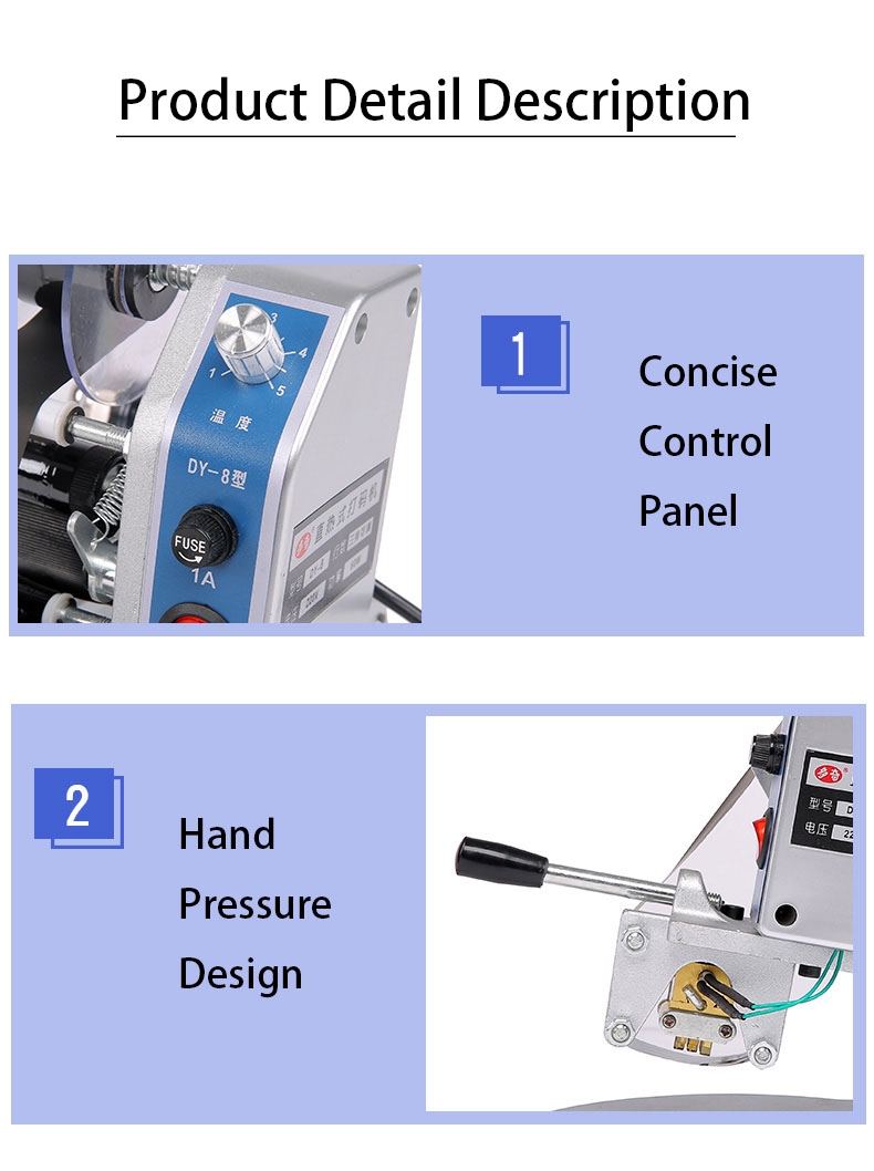 Plastic Packaging Material Semi Automatic Coding Machine Durable and Easy to Operate