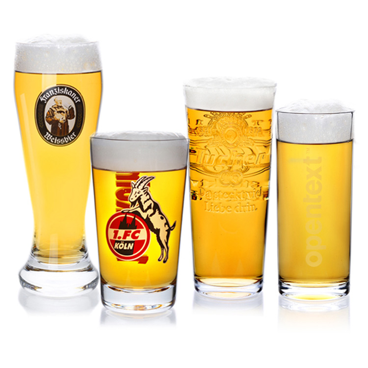 Factory Wholesale Lead Free High Quality Crystal Transparent Glass Drink Cup Beer Glass Cup