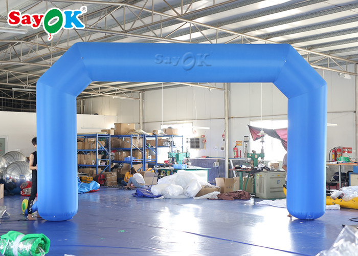Inflatable Rainbow Arch Outside 6m Blow Up Archway Start Finish Line Racing For Event Advertising