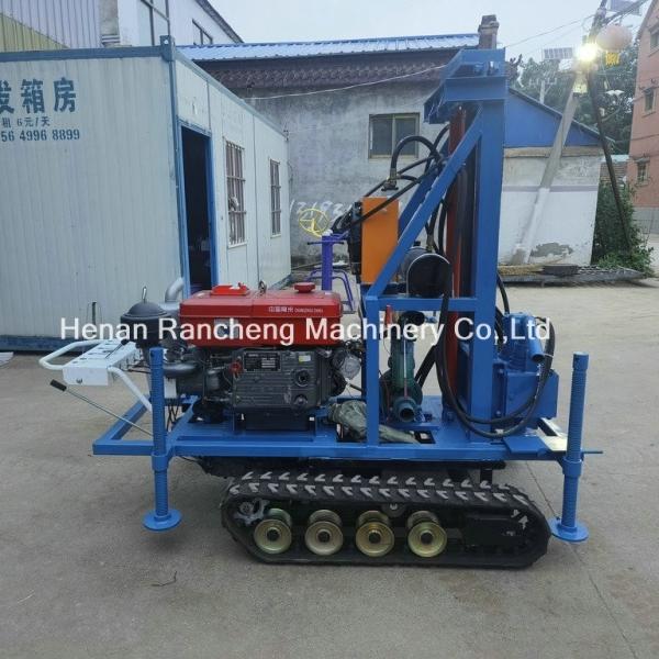 Small Hydraulic Drill Cylinder 160m Depth Water Digger Machine Crawler Mounted