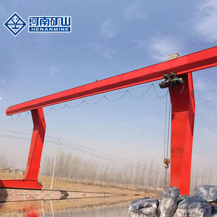L Type 5T Hook Single Girder Gantry Crane Trolley Lifting