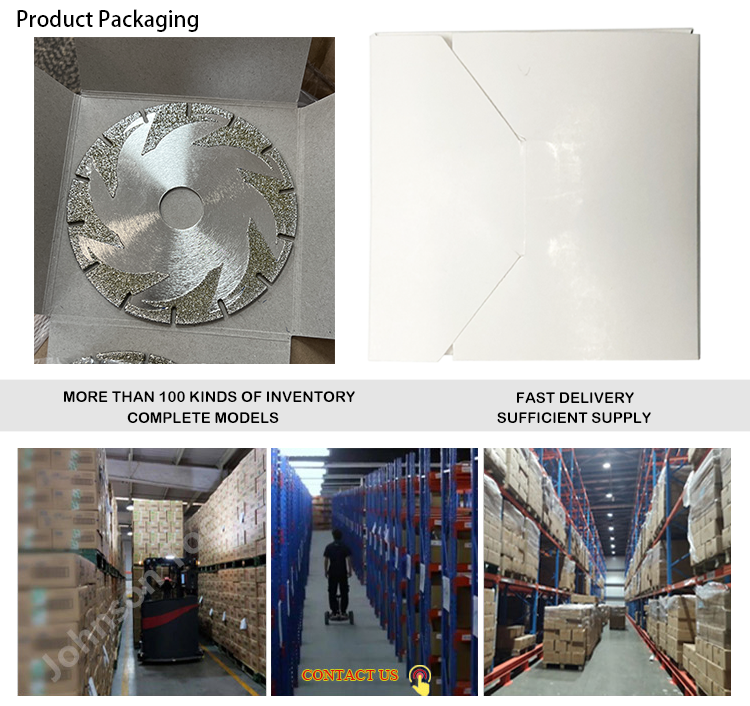 Electroplated Double Sided Maple Leaf Diamond Saw Blade Cutting Grinding Marble Glass Vanity Blade Disc