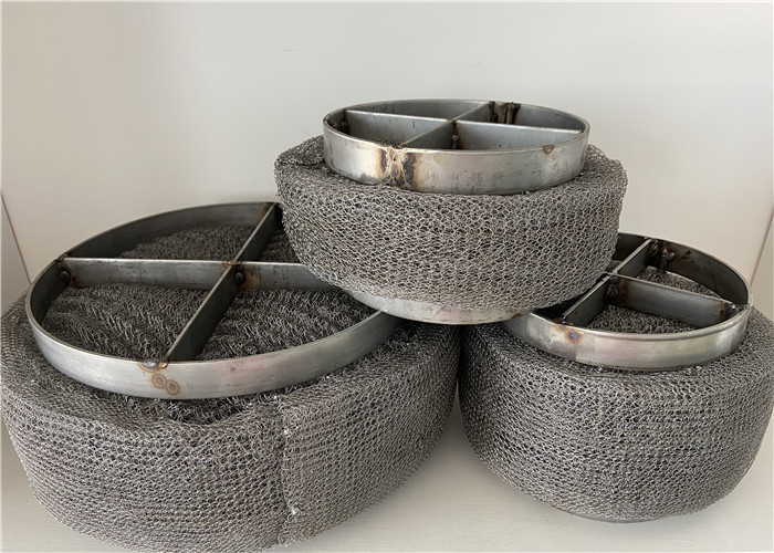 Metallurgy Filter Wire Mesh Demister Pad Customized Sizes For Chemical Tower