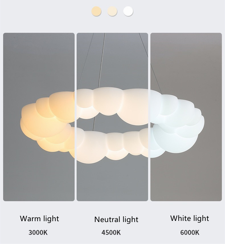 Nordic Designer kids Chandelier Living Dining Children's Room Bedroom Cloud Chandeliers(WH-MI-399)