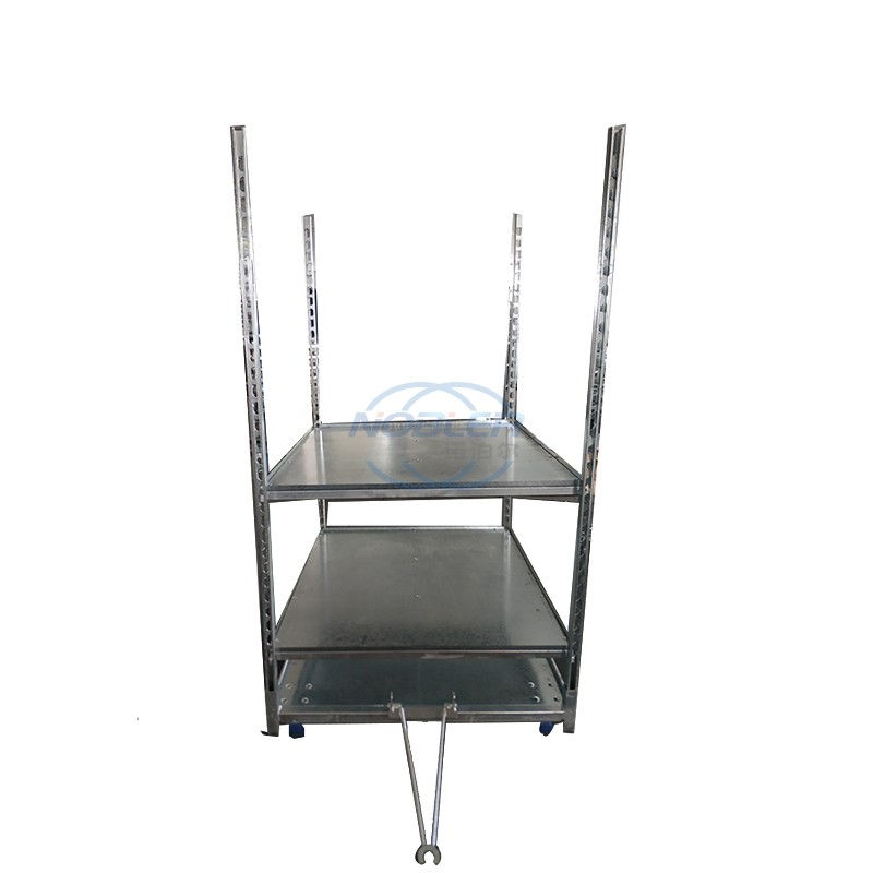 Metal Plate TB Danish Flower Trolley With Heavy Duty Tpr Wheel
