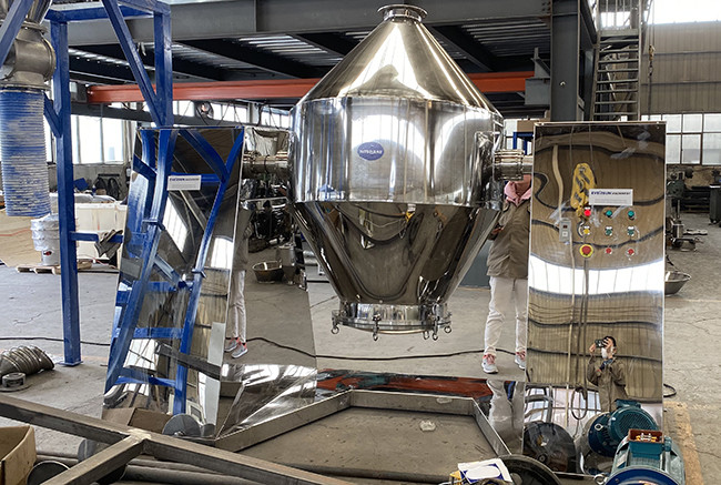 8 - 20 RPM Double Cone Mixing Machine For Powder Granule Mixing