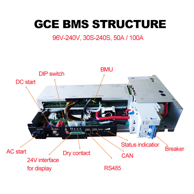 200mA Balancing Current Integrated BMS 10KG Weight For Industrial Automation