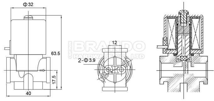 1/4'' 24V Reverse Osmosis RO Solenoid Valve For Water Purifier 0
