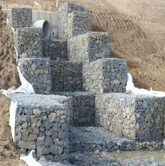 Hexagonal Woven Gabion Box For River Flood Control And Reinforcement