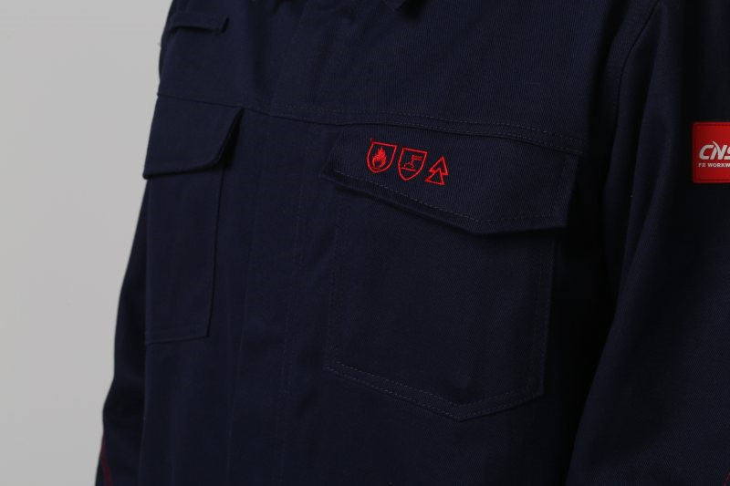 EN11612 Flame Resistant Clothing , 100% Cotton Flash Proof Overalls