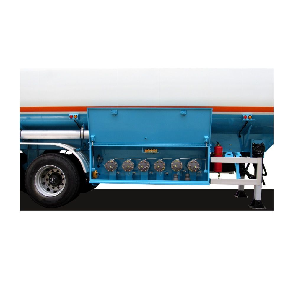 2 Axles 28000L 20t Capacity Carbon Steel Fuel and Refuel Tank Semi Trailer with Fuwa Axle 13t and Air Bag Spring Suspension