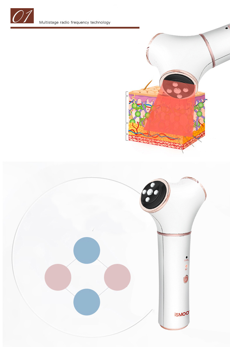 Tightening Pores And Shrinking Home Rf Facial Cleansing Device For Skin Rejuvenation And Acne Rf Beauty Device