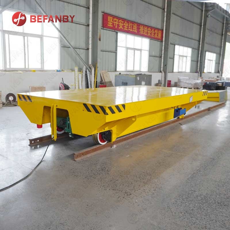 Haeavy Capacity Cable Reel Rail Electric Flat Cart