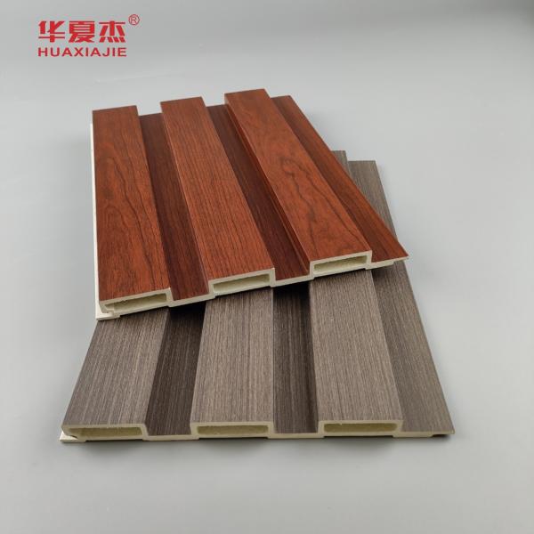 Wholesale Factory Price Wooden Grains Fluted Wall Panel Wpc Home Indoor