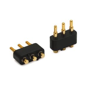 China 3.0mm pitch 3pin Gold Plated SMT Type Automotive Brass Pogo Pin Connector for pcb on sale