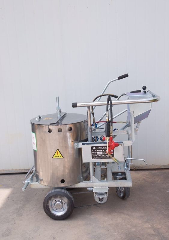 Traffic Pre Heater Hand Push Thermoplastic Road Marking Machine
