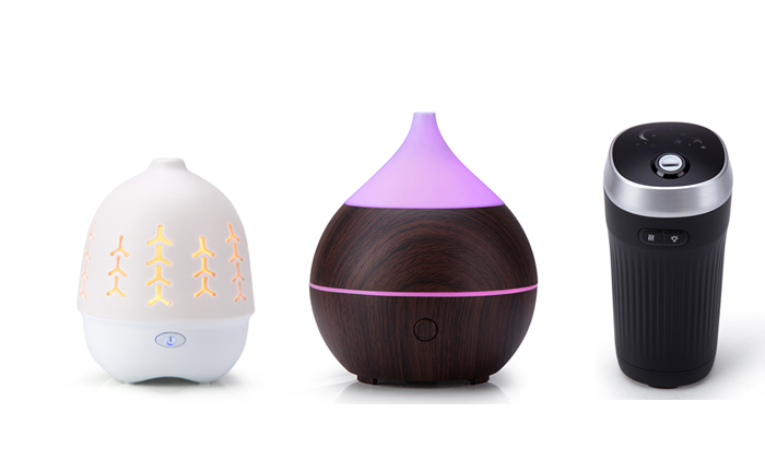 Ultrasonic Essential Oil 300ml PP Wood Aromatherapy Diffuser